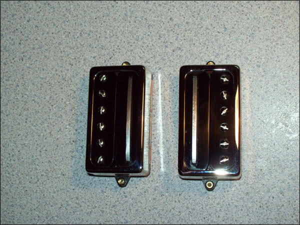 Custom humbuckers with Blade & polepiece coils (2) Pickups