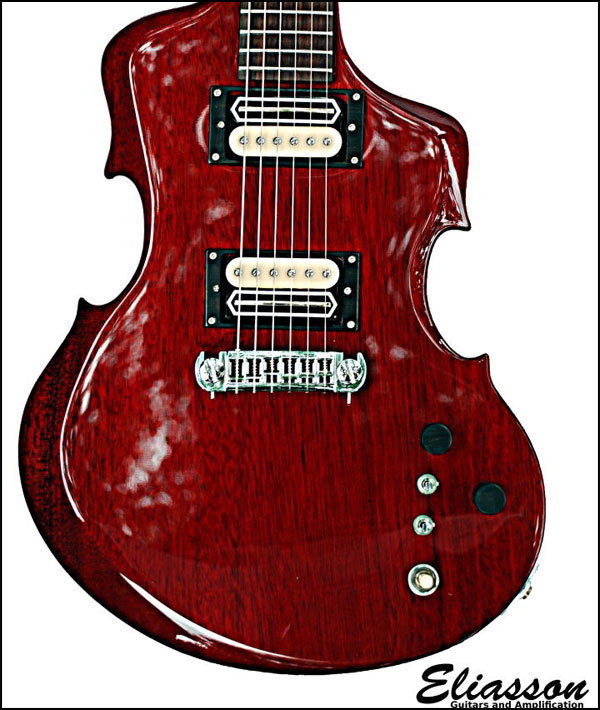 Guitar with blade-screw HB pickups