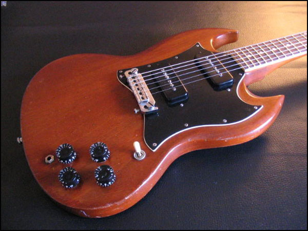 SG with P-90 pickups and mounting tabs