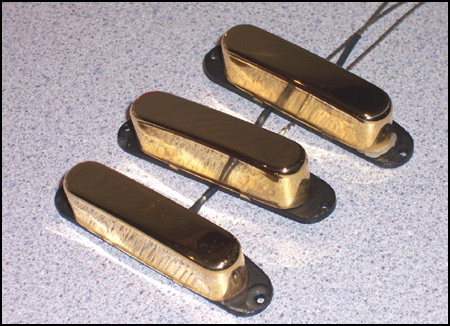 SST Pickups with Gold Covers